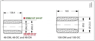 Kích thước đá lọc Danfoss