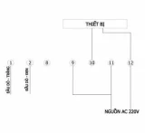 Sơ đồ điện của bộ điều khiển nhiệt FOX-1004