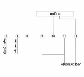 Sơ đồ điện của bộ điều khiển nhiệt FOX-1004