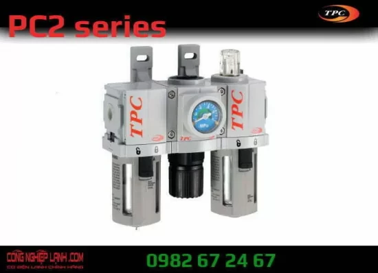 Bộ lọc khí, chỉnh áp, cấp dầu TPC PC2-02DG