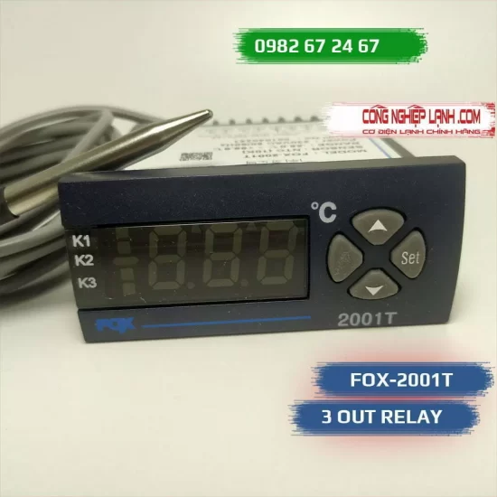 Điều khiển nhiệt độ FOX-2001T 3 ngõ