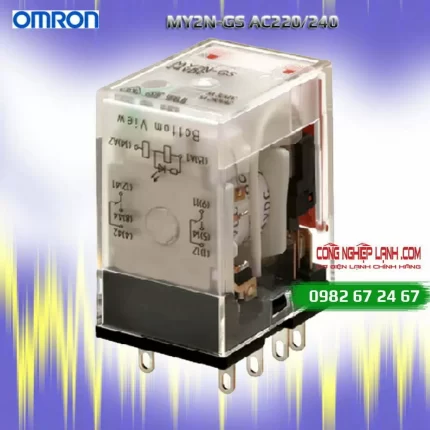 Relay trung gian Omron 8 chân nhỏ, AC220/240, 3A