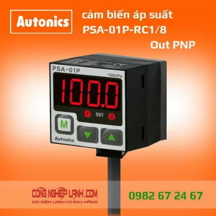 Cảm biến áp suất PSA-01P-RC1/8 - có màn hình hiển thị