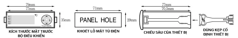 Lắp đặt bộ điều khiển kho lạnh FOX-2005 lên tủ điện