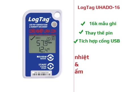 Nhiệt ẩm kế tự ghi LogTag UHADO-16