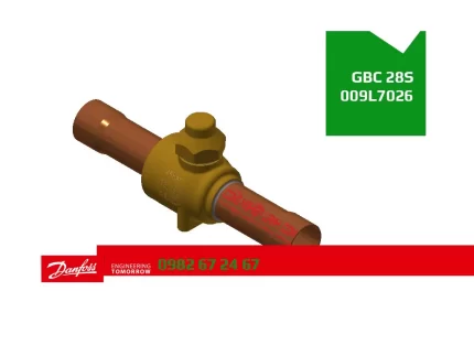 Van chặn bi Danfoss phi 28mm - đầu hàn