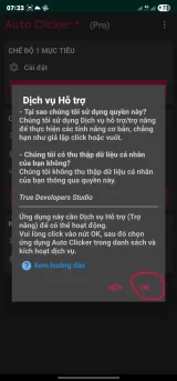 Nhấn vào OK để bắt đầu phân quyền cho ứng dụng này
