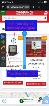 Tạo thao tác nhấp/nhấn