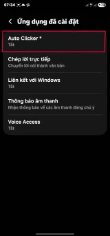 Tiếp theo: chọn Auto Clicker