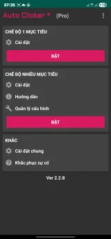 Bật chế độ nhiều mục tiêu để thực hiện nhiều tác vụ