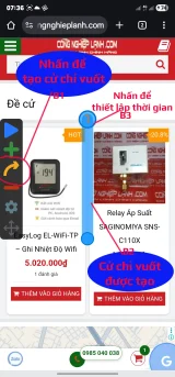 Tạo cử chỉ vuốt đầu tiên