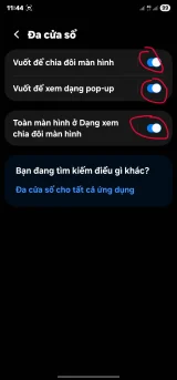 Bật lên các hỗ trợ cần thiết
