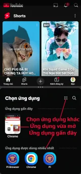Đồng thời, các gợi ý ở cửa sổ 2 cũng xuất hiện