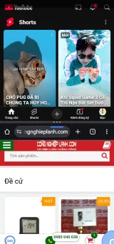 Đã mở đầy đủ 2 ứng dụng: Youtube và Chrome