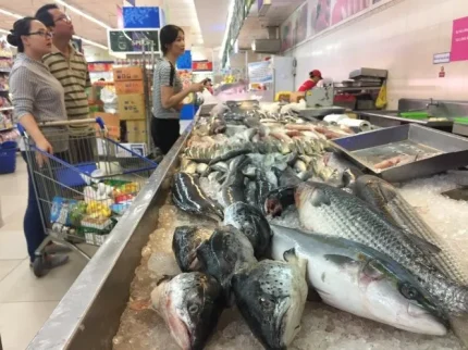 trên các hệ thống siêu thị, hình ảnh cá ngoại "át" cá nội.