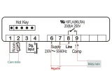 Đấu nối điện và cảm biến cho bộ điều khiển Dixell XR02CX