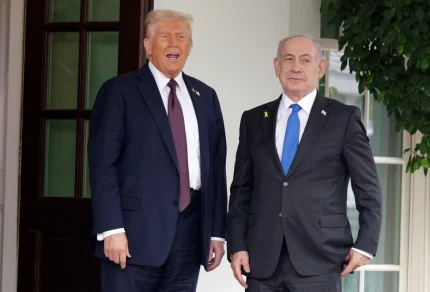Tổng thống Trump (trái) và Thủ tướng Netanyahu tại Nhà Trắng ngày 29/9. Ảnh: AFP