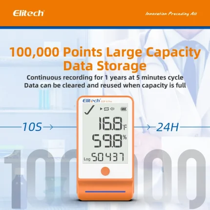 Bộ nhớ lên đến 100,000 mẫu ghi