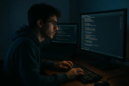Minh họa lập trình viên đang sửa lỗi code do AI tạo ra. Ảnh: ChatGPT