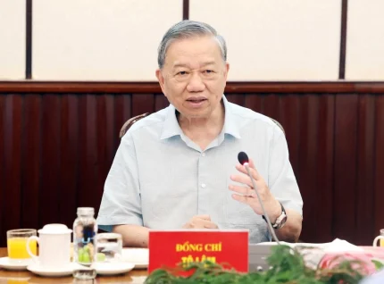 Tổng Bí thư Tô Lâm phát biểu chiều 9/9. Ảnh: TTXVN