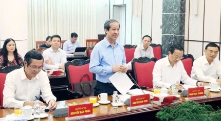 Bộ trưởng Giáo dục và Đào tạo Nguyễn Kim Sơn phát biểu chiều 9/9. Ảnh: TTXVN