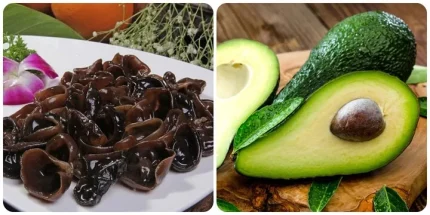 Mộc nhĩ và quả bơ là hai thực phẩm tốt cho mạch máu