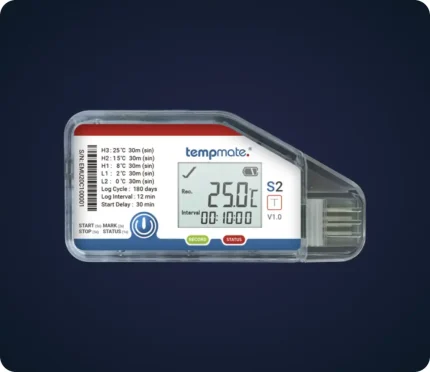 Nhiệt ẩm kế tự ghi tempmate-S2 TH phục vụ xuất nhập khẩu
