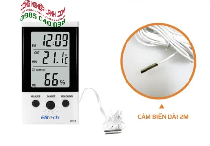 Nhiệt ẩm kế kỹ thuật số Elitech DT-2