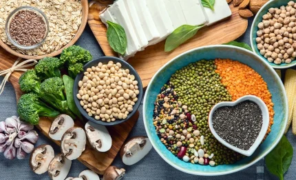 Protein thực vật giúp no lâu, giảm cảm giác thèm ăn, hỗ trợ giảm mỡ bụng dưới hiệu quả.