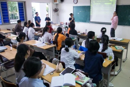 Giảng viên nước ngoài tham gia giảng dạy tại Trường ĐH Sư phạm TP.HCMảnh: Ngọc Long