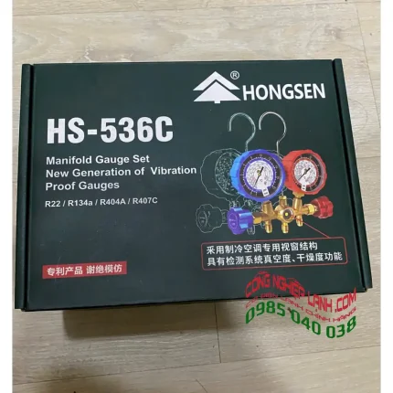 Đồng hồ nạp gas đôi Hongsen HS-536C