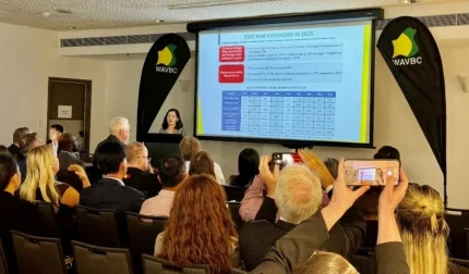 Tích cực thúc đẩy xuất khẩu hàng hóa Việt Nam vào khu vực Tây Úc 1 Phó Tổng Lãnh sự, Trưởng Cơ quan Thương vụ Việt Nam tại Australia Trần Thị Thanh Mỹ phát biểu tại Diễn đàn Doanh nghiệp Việt Nam - Tây Úc. (Ảnh: Thương vụ Việt Nam tại Australia)