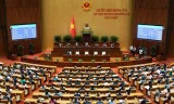 Quốc hội biểu quyết thông qua Nghị quyết về giảm thuế với cá nhân, hộ kinh doanh, doanh nghiệp chiều 24/8. Ảnh: Cổng thông tin điện tử Quốc hội