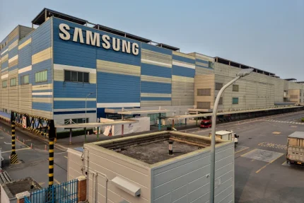 Nhà máy Samsung Electronics Vietnam tại tỉnh Bắc Ninh ngày 3/4/2025. Ảnh: Reuters
