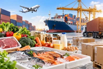 Hàng thực phẩm xuất nhập khẩu sẽ được quản lý theo mức độ nguy cơ 1 Ảnh minh hoạ có sự hỗ trợ bởi Ai.